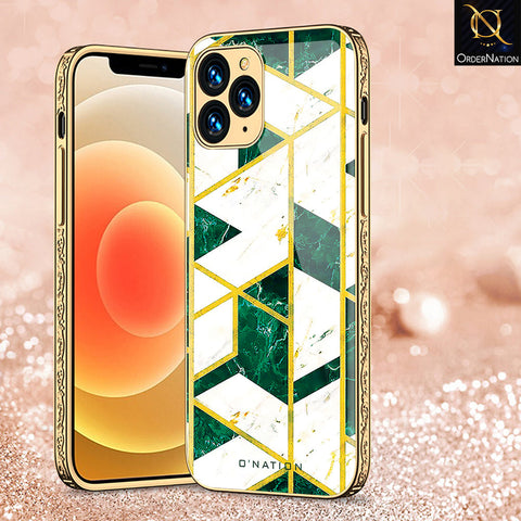 iPhone 11 Pro Max Cover - O'Nation Shades of Marble Series - Premium Electroplated Shutterproof Case Soft Silicon Borders Case