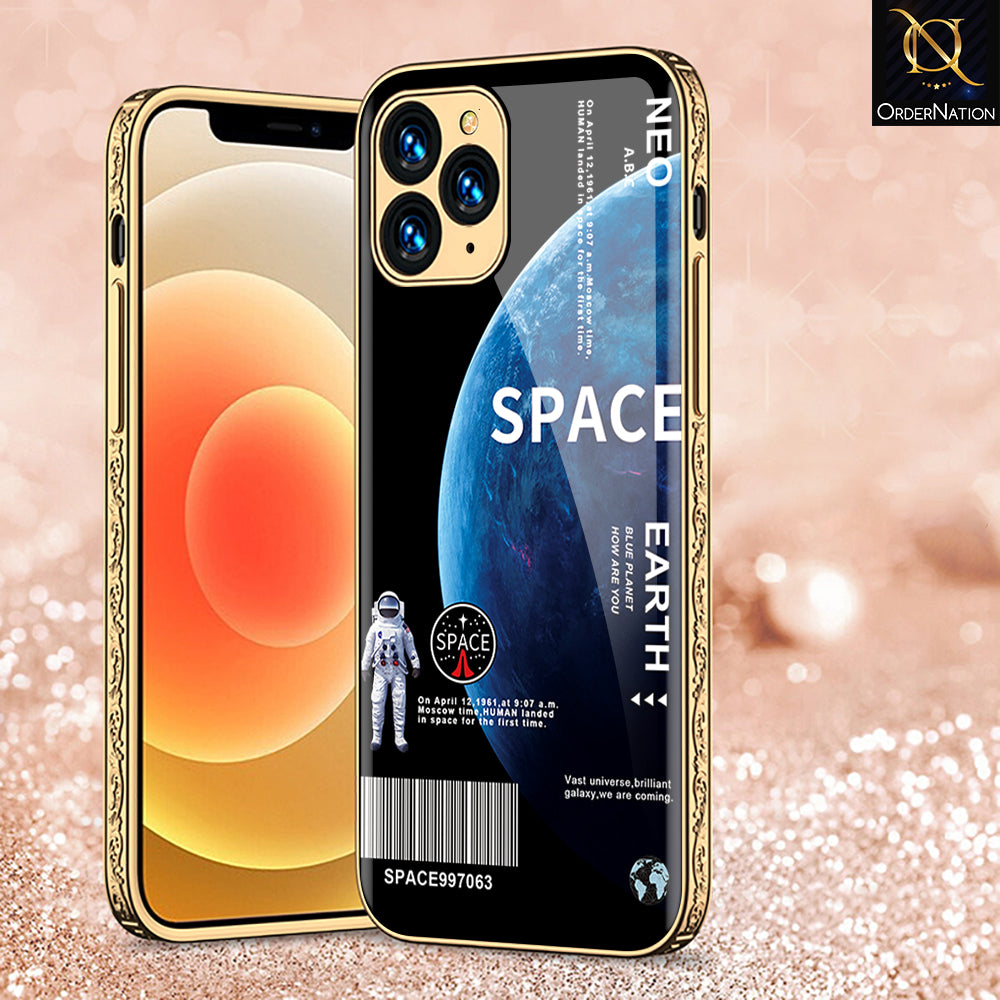 iPhone 12 Pro Cover - Limitless Series - Premium Electroplated Shutterproof Case Soft Silicon Borders Case