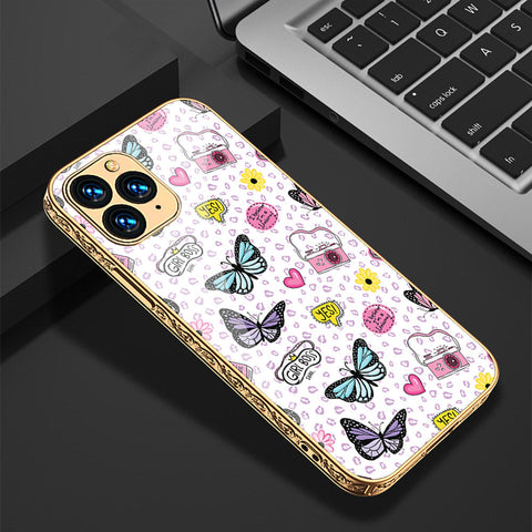 iPhone 12 Pro Cover - Vanilla Dream Series - Premium Electroplated Shutterproof Case Soft Silicon Borders Case