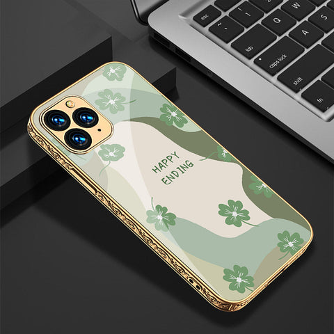 iPhone 11 Pro Cover - Happy Series - Premium Electroplated Shutterproof Case Soft Silicon Borders Case