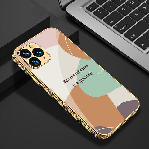 iPhone 12 Pro Cover - Happy Series - Premium Electroplated Shutterproof Case Soft Silicon Borders Case