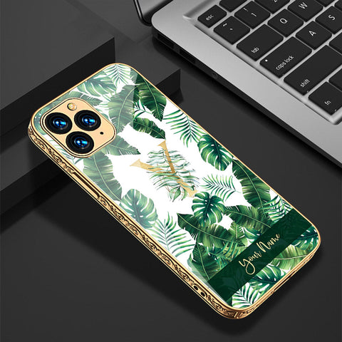 iPhone 12 Pro Max Cover - Personalized Alphabet Series - Premium Electroplated Shutterproof Case Soft Silicon Borders Case