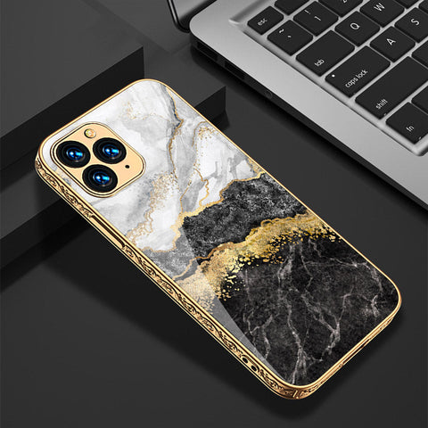 iPhone 12 Pro Cover - Colorful Marble Series - Premium Electroplated Shutterproof Case Soft Silicon Borders Case