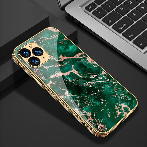 iPhone 12 Pro Max Cover - Colorful Marble Series - Premium Electroplated Shutterproof Case Soft Silicon Borders Case