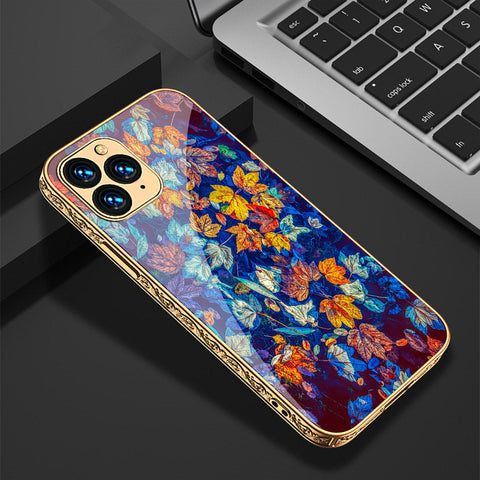 iPhone 12 Pro Cover - Floral Series 2 - Premium Electroplated Shutterproof Case Soft Silicon Borders Case