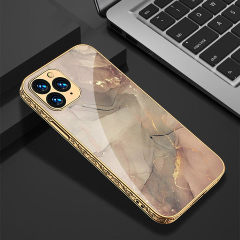 iPhone 11 Pro Max Cover - Mystic Marble Series - Premium Electroplated Shutterproof Case Soft Silicon Borders Case