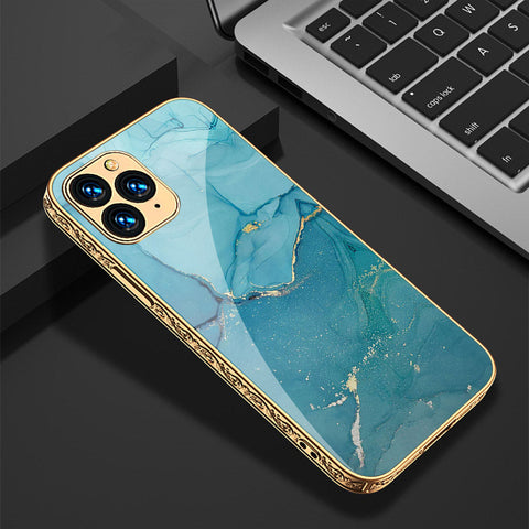 iPhone 11 Pro Cover - Mystic Marble Series - Premium Electroplated Shutterproof Case Soft Silicon Borders Case