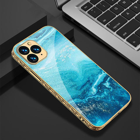 iPhone 11 Pro Cover - Mystic Marble Series - Premium Electroplated Shutterproof Case Soft Silicon Borders Case