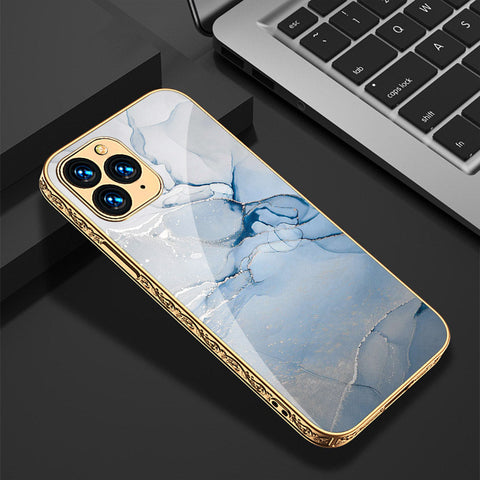 iPhone 11 Pro Max Cover - Mystic Marble Series - Premium Electroplated Shutterproof Case Soft Silicon Borders Case