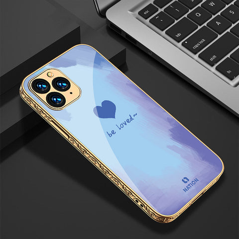 iPhone 11 Pro Cover - Onation Heart Series - Premium Electroplated Shutterproof Case Soft Silicon Borders Case