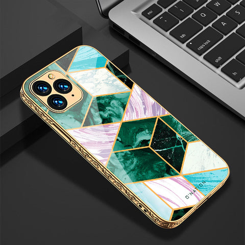 iPhone 12 Pro Cover - O'Nation Shades of Marble Series - Premium Electroplated Shutterproof Case Soft Silicon Borders Case