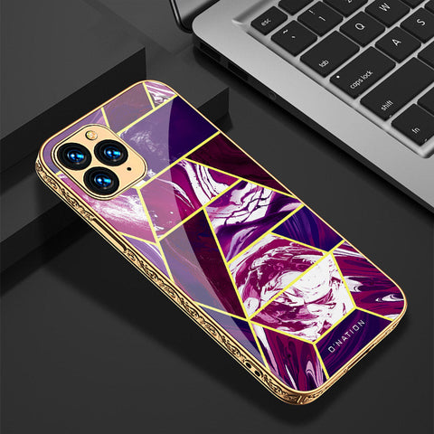 iPhone 11 Pro Cover - O'Nation Shades of Marble Series - Premium Electroplated Shutterproof Case Soft Silicon Borders Case