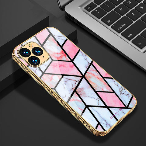 iPhone 11 Pro Max Cover - O'Nation Shades of Marble Series - Premium Electroplated Shutterproof Case Soft Silicon Borders Case