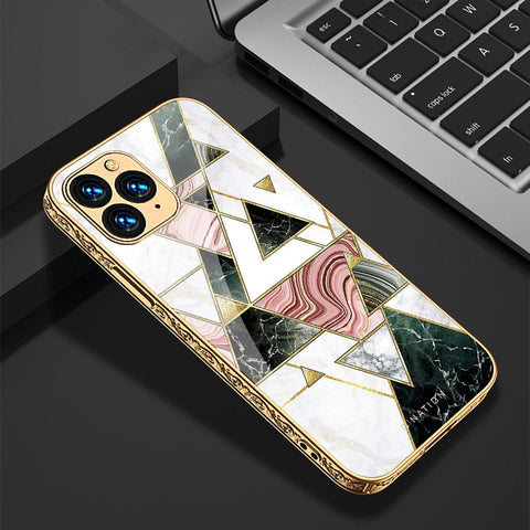 iPhone 11 Pro Cover - O'Nation Shades of Marble Series - Premium Electroplated Shutterproof Case Soft Silicon Borders Case