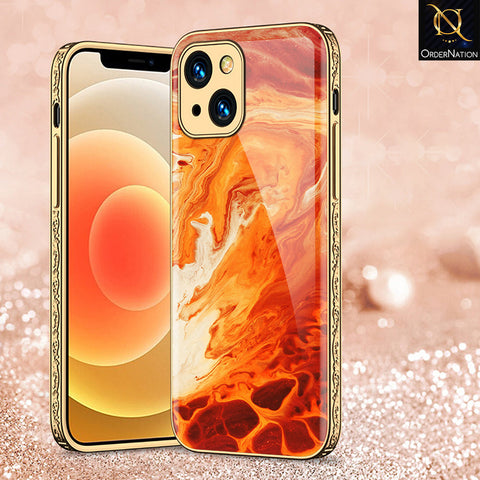 iPhone 13 Cover - Mystic Marble Series - Premium Electroplated Shutterproof Case Soft Silicon Borders Case