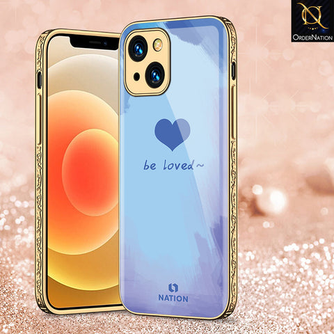 iPhone 13 Cover - Onation Heart Series - Premium Electroplated Shutterproof Case Soft Silicon Borders Case