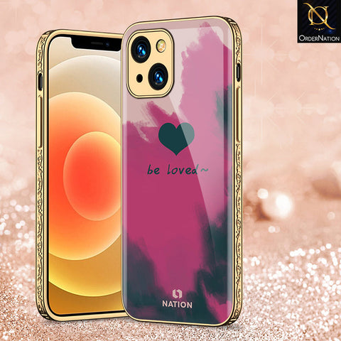 iPhone 13 Cover - Onation Heart Series - Premium Electroplated Shutterproof Case Soft Silicon Borders Case