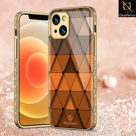 iPhone 13 Cover - Onation Pyramid Series - Premium Electroplated Shutterproof Case Soft Silicon Borders Case