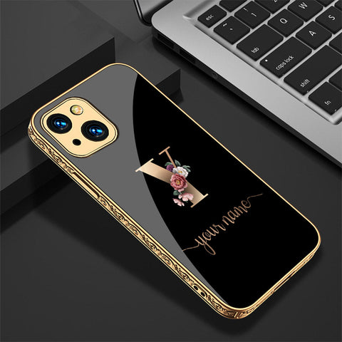 iPhone 13 Cover - Personalized Alphabet Series - Premium Electroplated Shutterproof Case Soft Silicon Borders Case