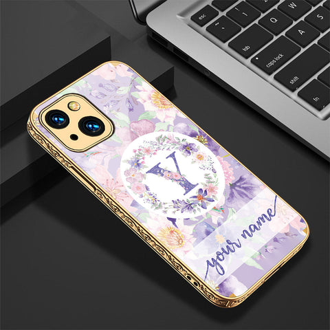 iPhone 13 Cover - Personalized Alphabet Series - Premium Electroplated Shutterproof Case Soft Silicon Borders Case