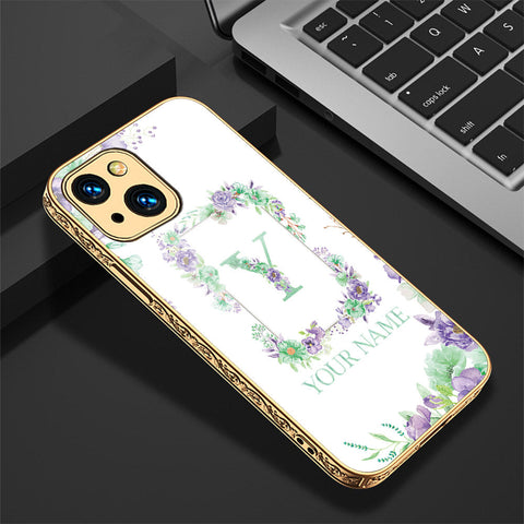 iPhone 13 Cover - Personalized Alphabet Series - Premium Electroplated Shutterproof Case Soft Silicon Borders Case