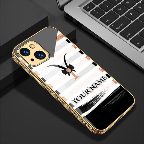 iPhone 13 Cover - Personalized Alphabet Series - Premium Electroplated Shutterproof Case Soft Silicon Borders Case