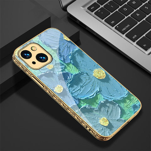 iPhone 13 Cover - Floral Series - Premium Electroplated Shutterproof Case Soft Silicon Borders Case