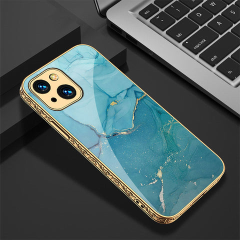 iPhone 13 Cover - Mystic Marble Series - Premium Electroplated Shutterproof Case Soft Silicon Borders Case