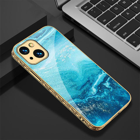 iPhone 13 Cover - Mystic Marble Series - Premium Electroplated Shutterproof Case Soft Silicon Borders Case