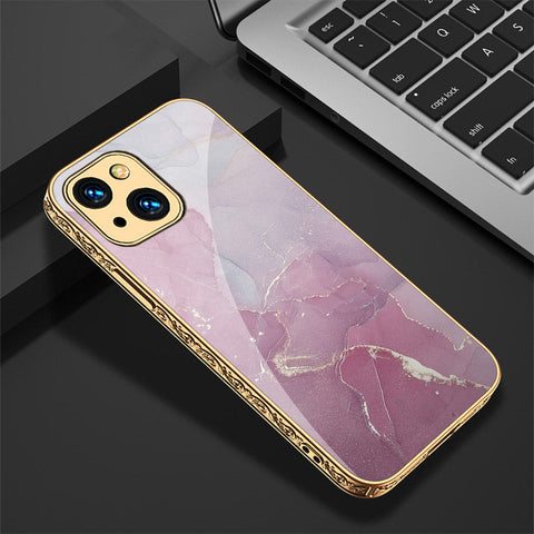 iPhone 13 Cover - Mystic Marble Series - Premium Electroplated Shutterproof Case Soft Silicon Borders Case