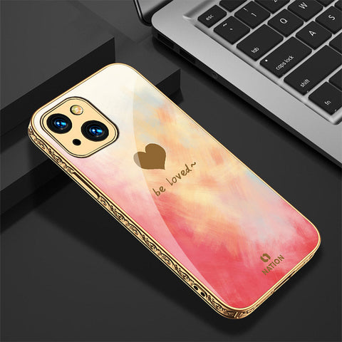 iPhone 13 Cover - Onation Heart Series - Premium Electroplated Shutterproof Case Soft Silicon Borders Case