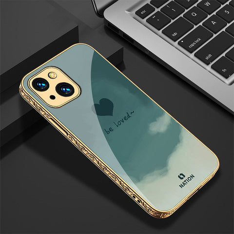 iPhone 13 Cover - Onation Heart Series - Premium Electroplated Shutterproof Case Soft Silicon Borders Case