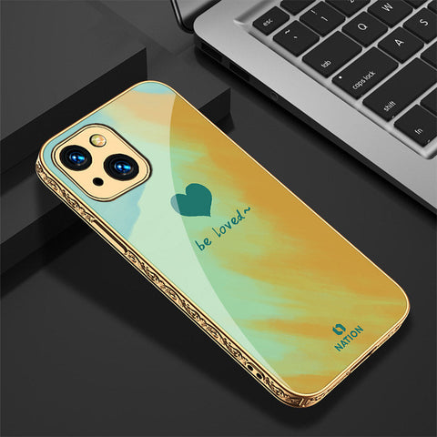 iPhone 13 Cover - Onation Heart Series - Premium Electroplated Shutterproof Case Soft Silicon Borders Case