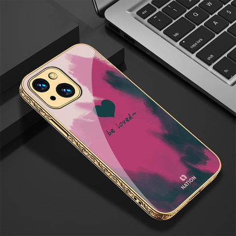 iPhone 13 Cover - Onation Heart Series - Premium Electroplated Shutterproof Case Soft Silicon Borders Case