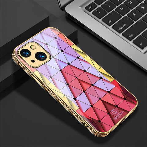 iPhone 13 Cover - Onation Pyramid Series - Premium Electroplated Shutterproof Case Soft Silicon Borders Case