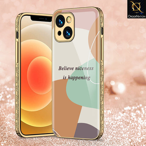 iPhone 15 Plus Cover - Happy Series - Premium Electroplated Shutterproof Case Soft Silicon Borders Case