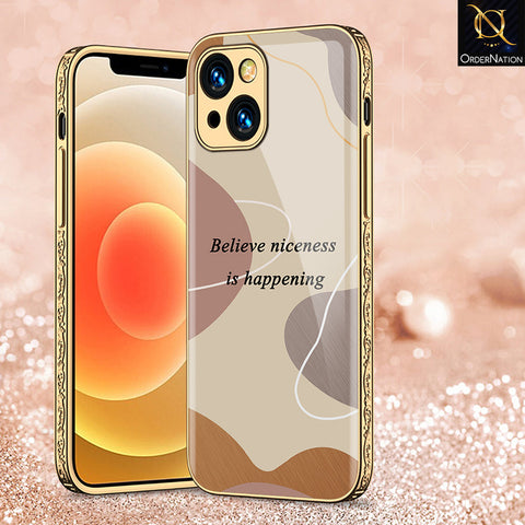 iPhone 15 Cover - Happy Series - Premium Electroplated Shutterproof Case Soft Silicon Borders Case