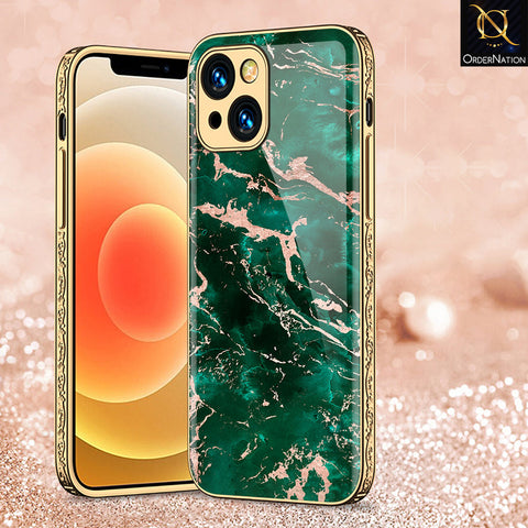 iPhone 15 Plus Cover - Colorful Marble Series - Premium Electroplated Shutterproof Case Soft Silicon Borders Case