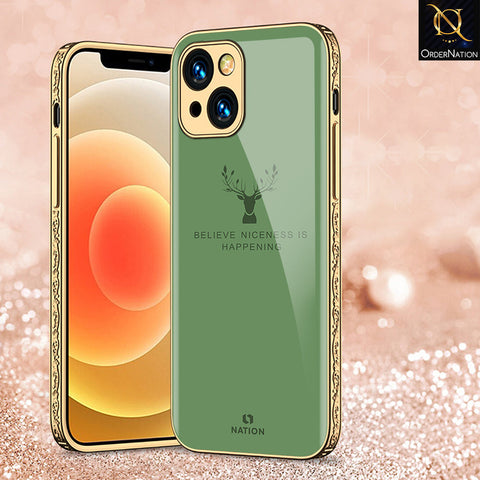 iPhone 14 Plus Cover - Nice Series - Premium Electroplated Shutterproof Case Soft Silicon Borders Case