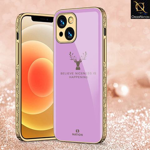 iPhone 14 Plus Cover - Nice Series - Premium Electroplated Shutterproof Case Soft Silicon Borders Case