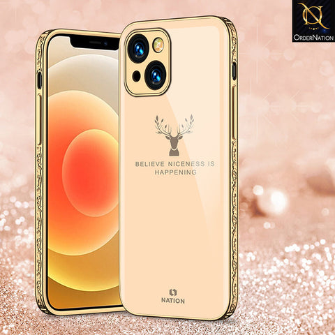 iPhone 14 Plus Cover - Nice Series - Premium Electroplated Shutterproof Case Soft Silicon Borders Case