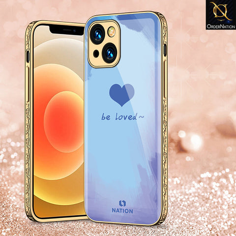 iPhone 14 Plus Cover - Onation Heart Series - Premium Electroplated Shutterproof Case Soft Silicon Borders Case