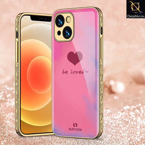 iPhone 15 Cover - Onation Heart Series - Premium Electroplated Shutterproof Case Soft Silicon Borders Case