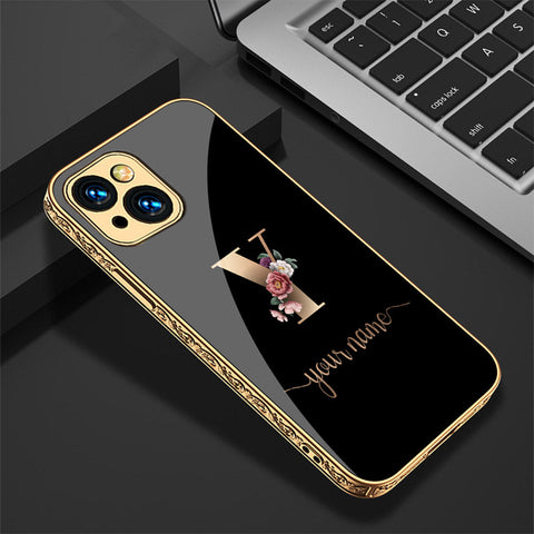 iPhone 14 Cover - Personalized Alphabet Series - Premium Electroplated Shutterproof Case Soft Silicon Borders Case