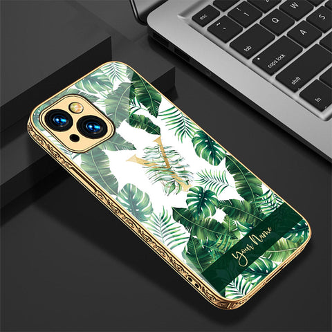 iPhone 14 Plus Cover - Personalized Alphabet Series - Premium Electroplated Shutterproof Case Soft Silicon Borders Case