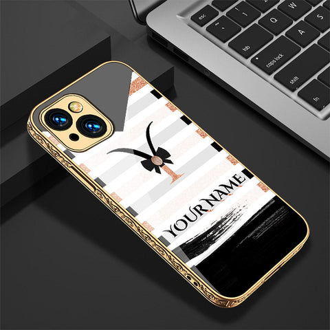 iPhone 15 Cover - Personalized Alphabet Series - Premium Electroplated Shutterproof Case Soft Silicon Borders Case