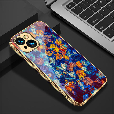 iPhone 14 Plus Cover - Floral Series 2 - Premium Electroplated Shutterproof Case Soft Silicon Borders Case