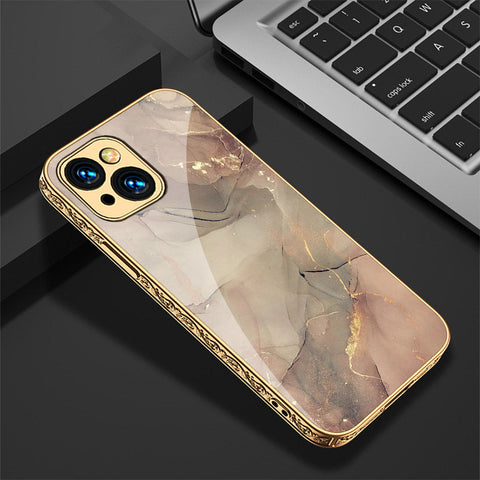 iPhone 14 Plus Cover - Mystic Marble Series - Premium Electroplated Shutterproof Case Soft Silicon Borders Case