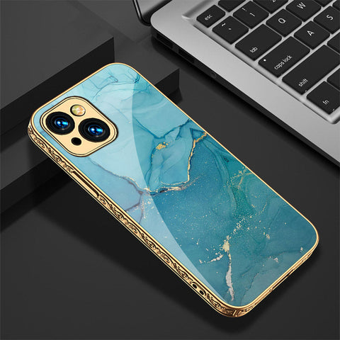 iPhone 14 Plus Cover - Mystic Marble Series - Premium Electroplated Shutterproof Case Soft Silicon Borders Case