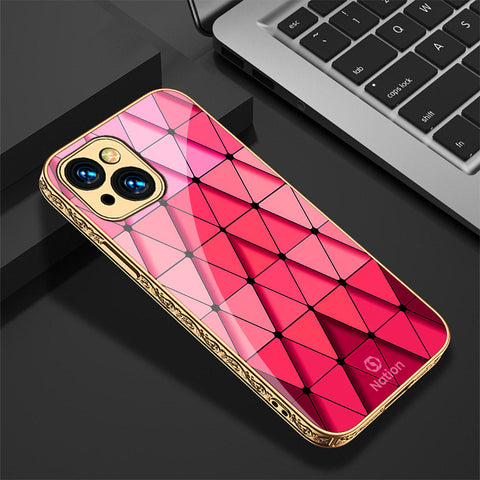 iPhone 15 Plus Cover - Onation Pyramid Series - Premium Electroplated Shutterproof Case Soft Silicon Borders Case